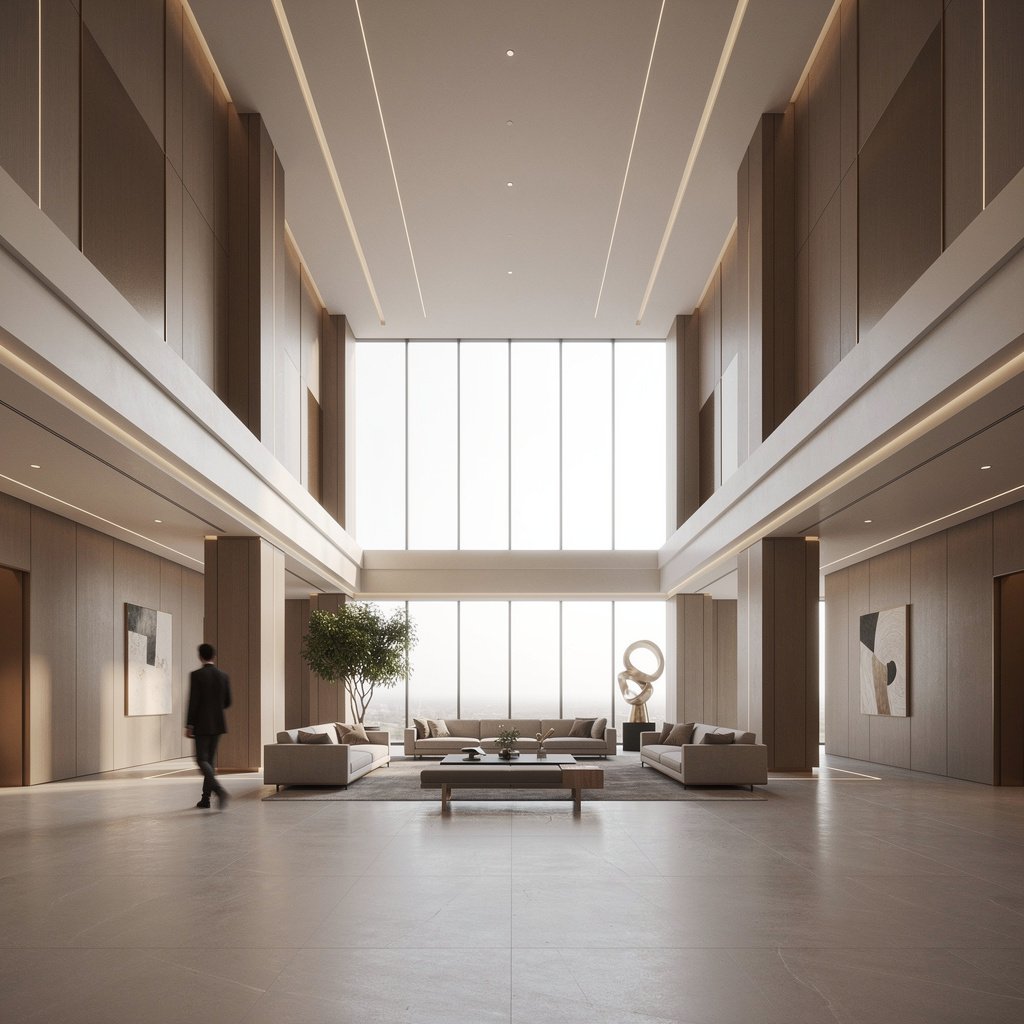 Spacious low-density residential interiors in 2 BHK flats in Wakad